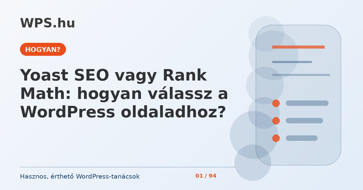 Yoast SEO vagy Rank Math: hogyan válassz a WordPress oldaladhoz?
