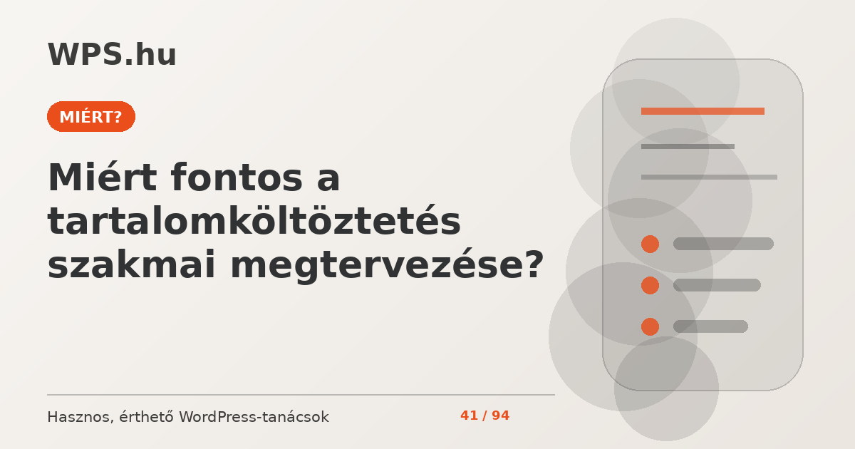 Miért fontos a tartalomköltöztetés szakmai megtervezése?