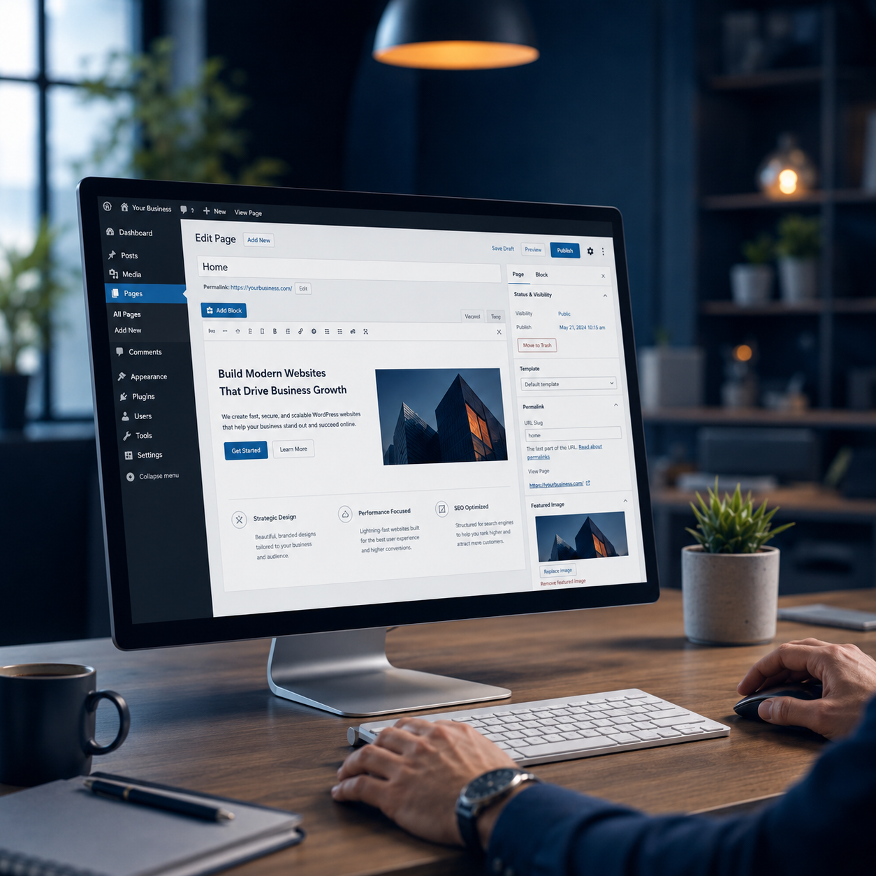 WordPress weboldal készítés főkép