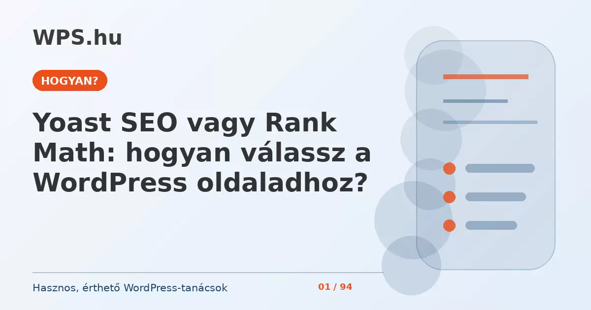 Yoast SEO vagy Rank Math: hogyan válassz a WordPress oldaladhoz?