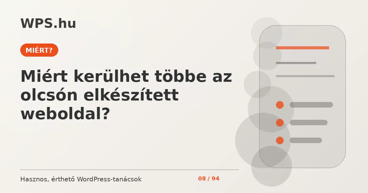 Miért kerülhet többe az olcsón elkészített weboldal?